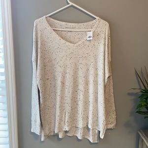 long sleeve v neck shirt from american eagle